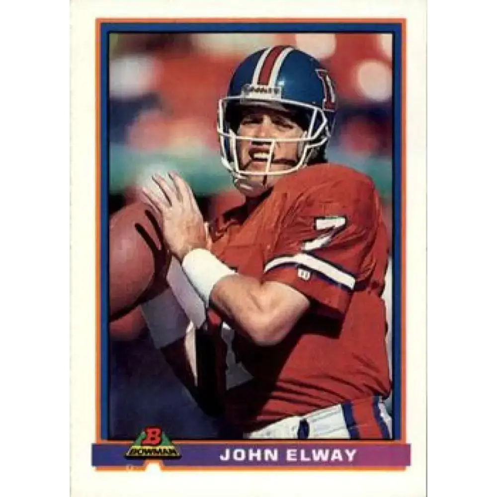 1991 Bowman #127 John Elway NM-MT Denver Broncos Football Card - Football Card Single