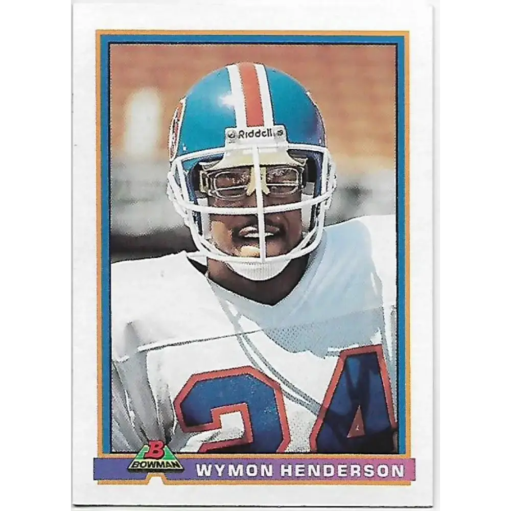 1991 Bowman #129 Wymon Henderson NM-MT Denver Broncos Football Card - Football Card Single