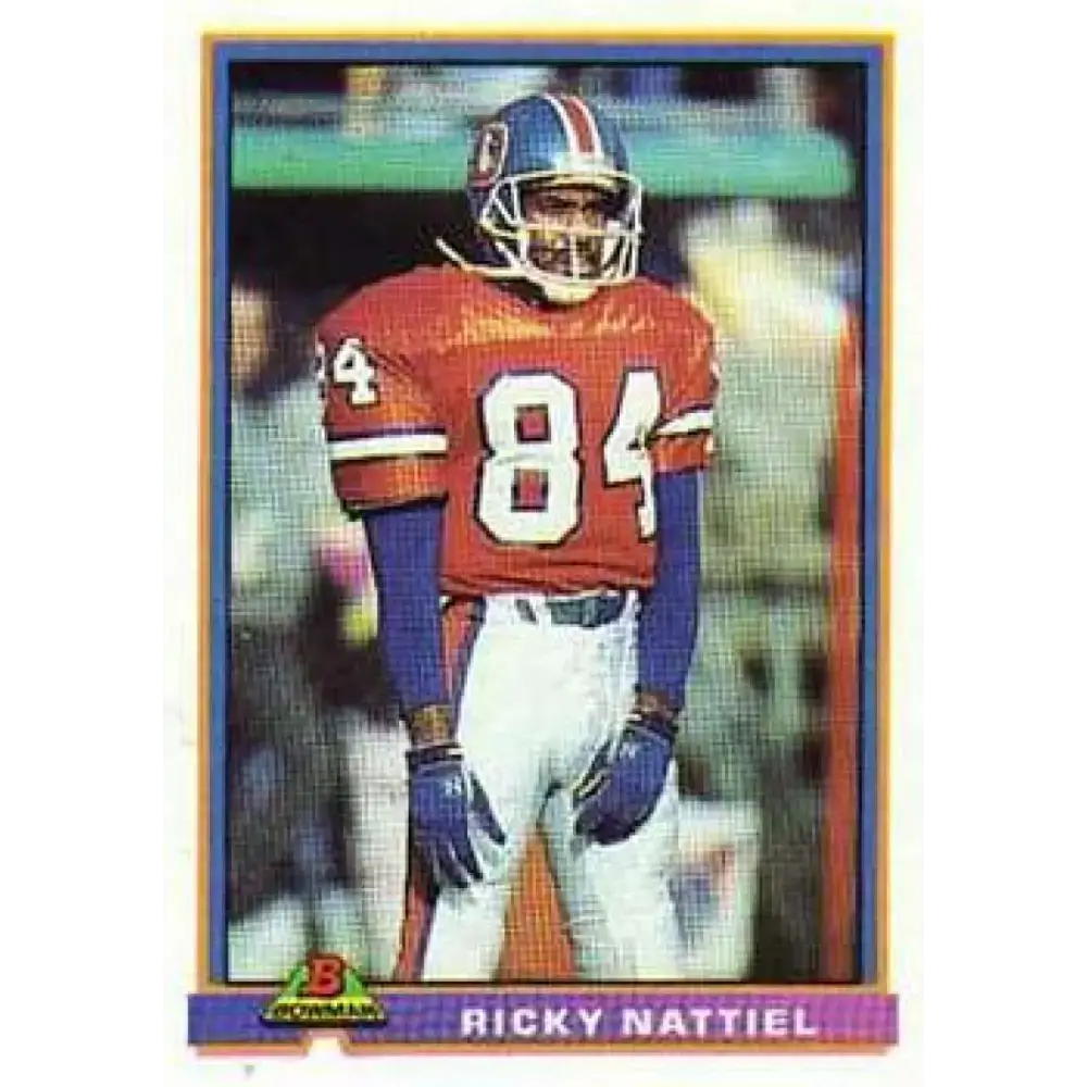 1991 Bowman #130 Ricky Nattiel NM-MT Denver Broncos Football Card - Football Card Single