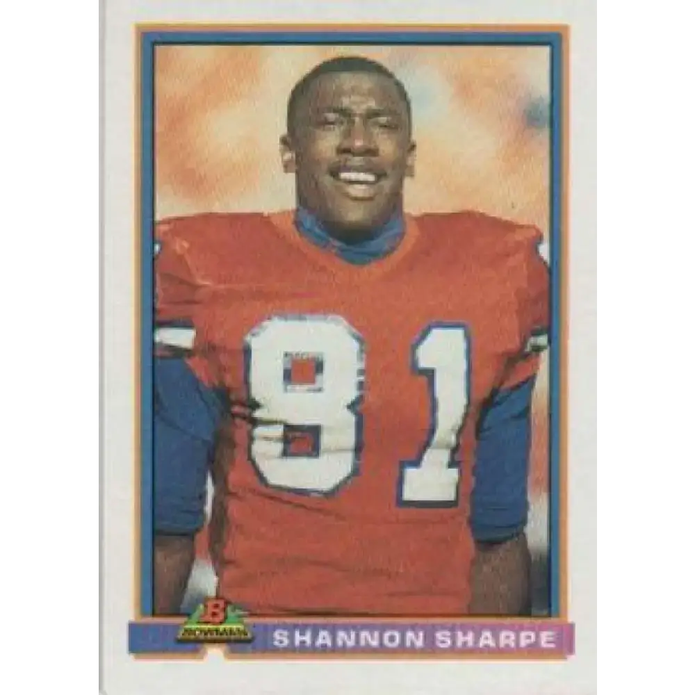 1991 Bowman #131 Shannon Sharpe NM-MT Denver Broncos Football Card - Football Card Single