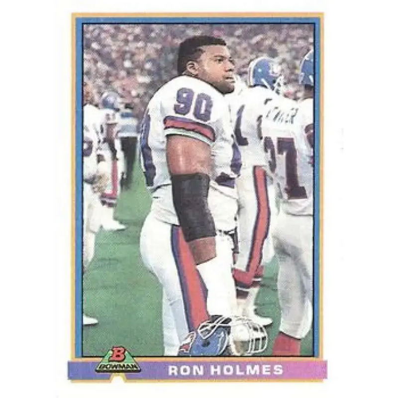 1991 Bowman #132 Ron Holmes NM-MT Denver Broncos Football Card - Football Card Single