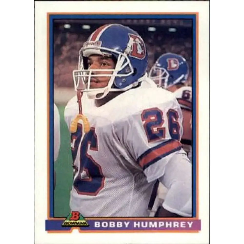 1991 Bowman #134 Bobby Humphrey NM-MT Denver Broncos Football Card - Football Card Single