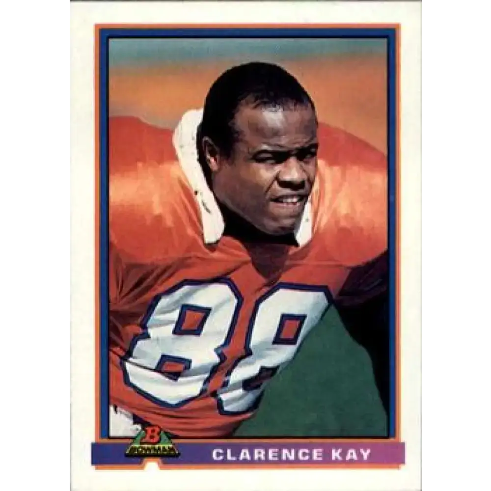 1991 Bowman #135 Clarence Kay NM-MT Denver Broncos Football Card - Football Card Single
