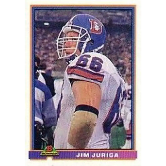 1991 Bowman #137 Jim Juriga NM-MT Denver Broncos Football Card