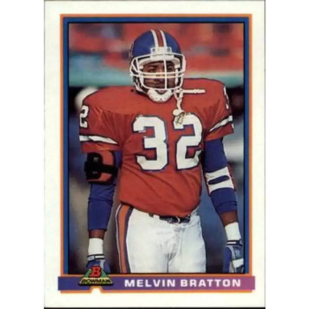 1991 Bowman #138 Melvin Bratton NM-MT Denver Broncos Football Card - Football Card Single