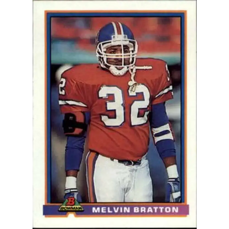 1991 Bowman #138 Melvin Bratton NM-MT Denver Broncos Football Card - Football Card Single