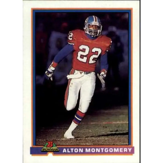 1991 Bowman #141 Alton Montgomery NM-MT Denver Broncos Football Card