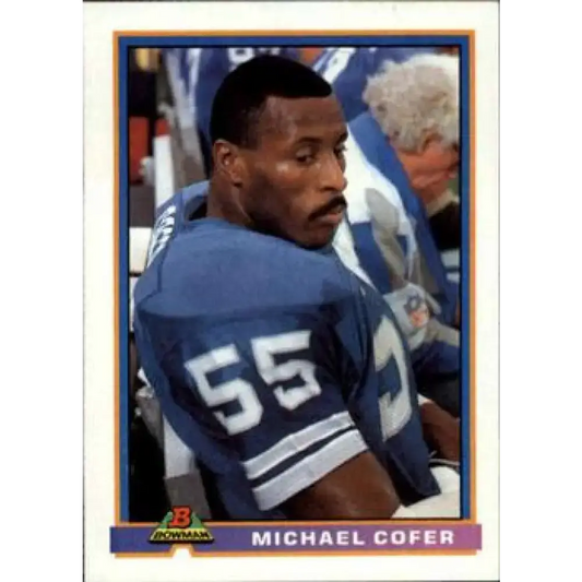 1991 Bowman #144 Michael Cofer NM-MT Detroit Lions Football Card