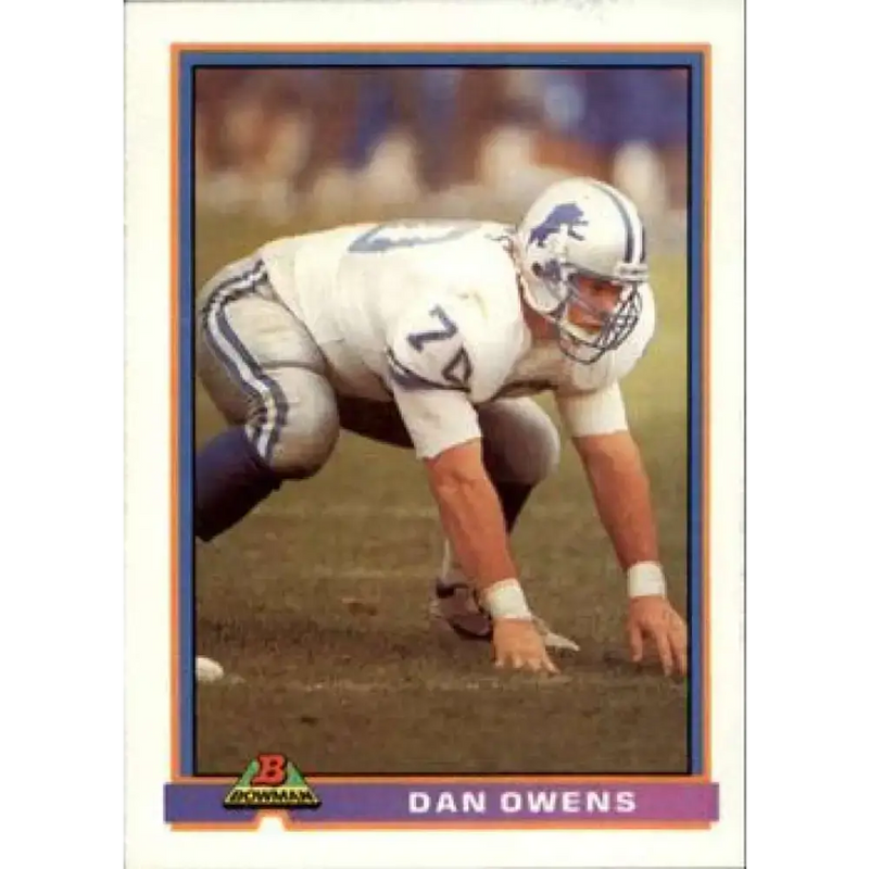 1991 Bowman #146 Dan Owens NM-MT Detroit Lions Football Card