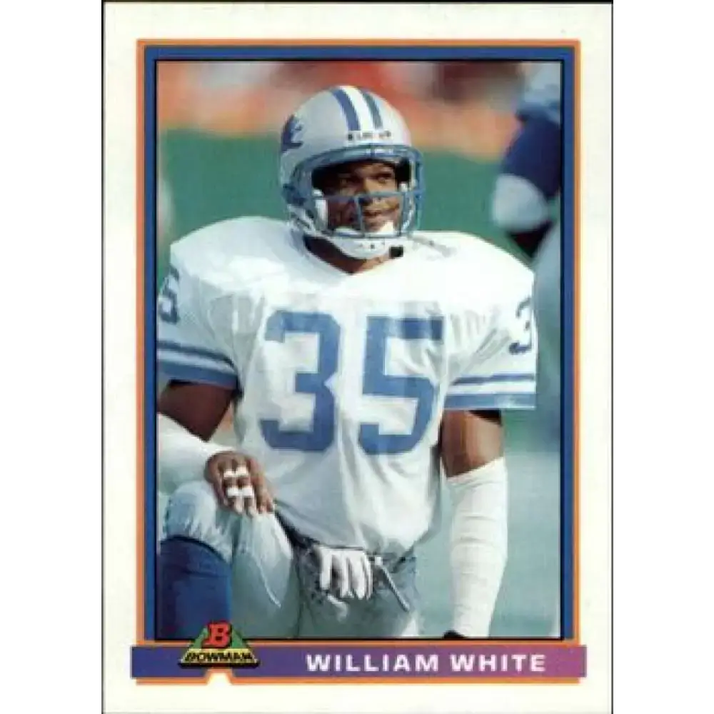 1991 Bowman #149 William White NM-MT Detroit Lions Football Card - Football Card Single