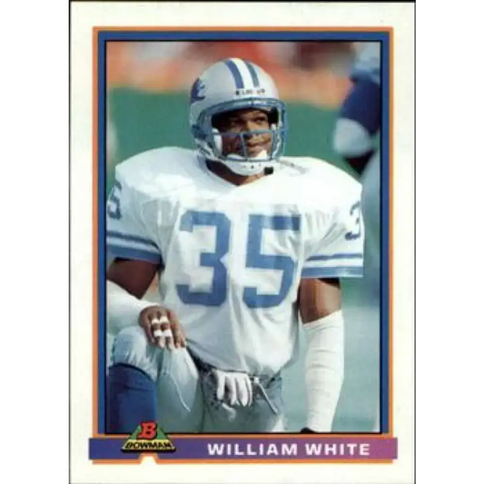 1991 Bowman #149 William White NM-MT Detroit Lions Football Card