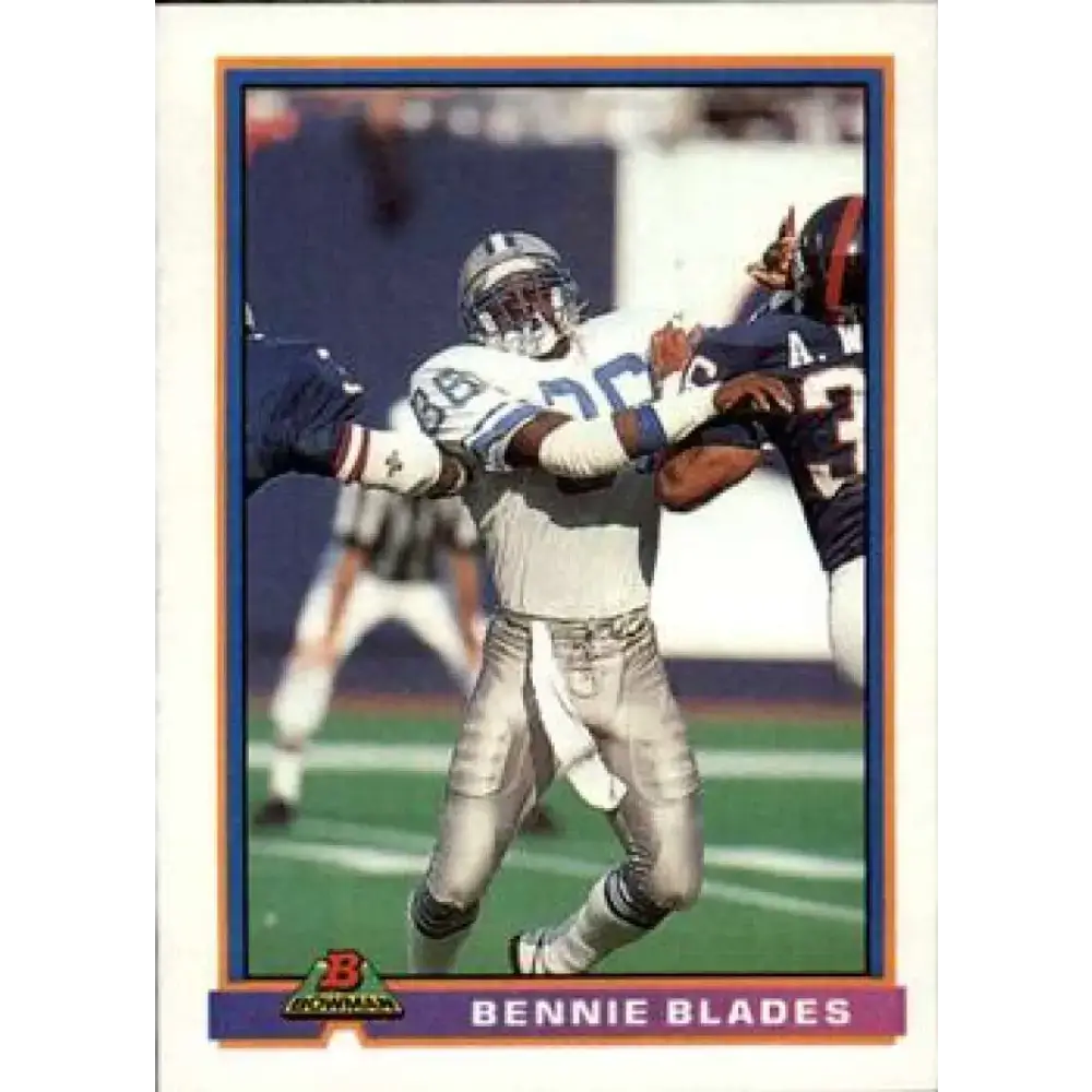 1991 Bowman #152 Bennie Blades NM-MT Detroit Lions Football Card - Football Card Single