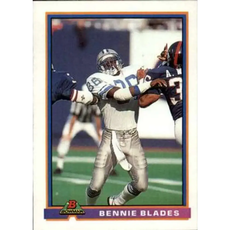1991 Bowman #152 Bennie Blades NM-MT Detroit Lions Football Card - Football Card Single