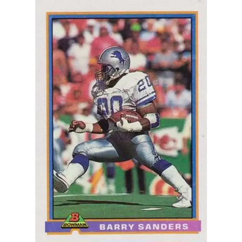 1991 Bowman #153 Barry Sanders NM-MT Detroit Lions Football Card