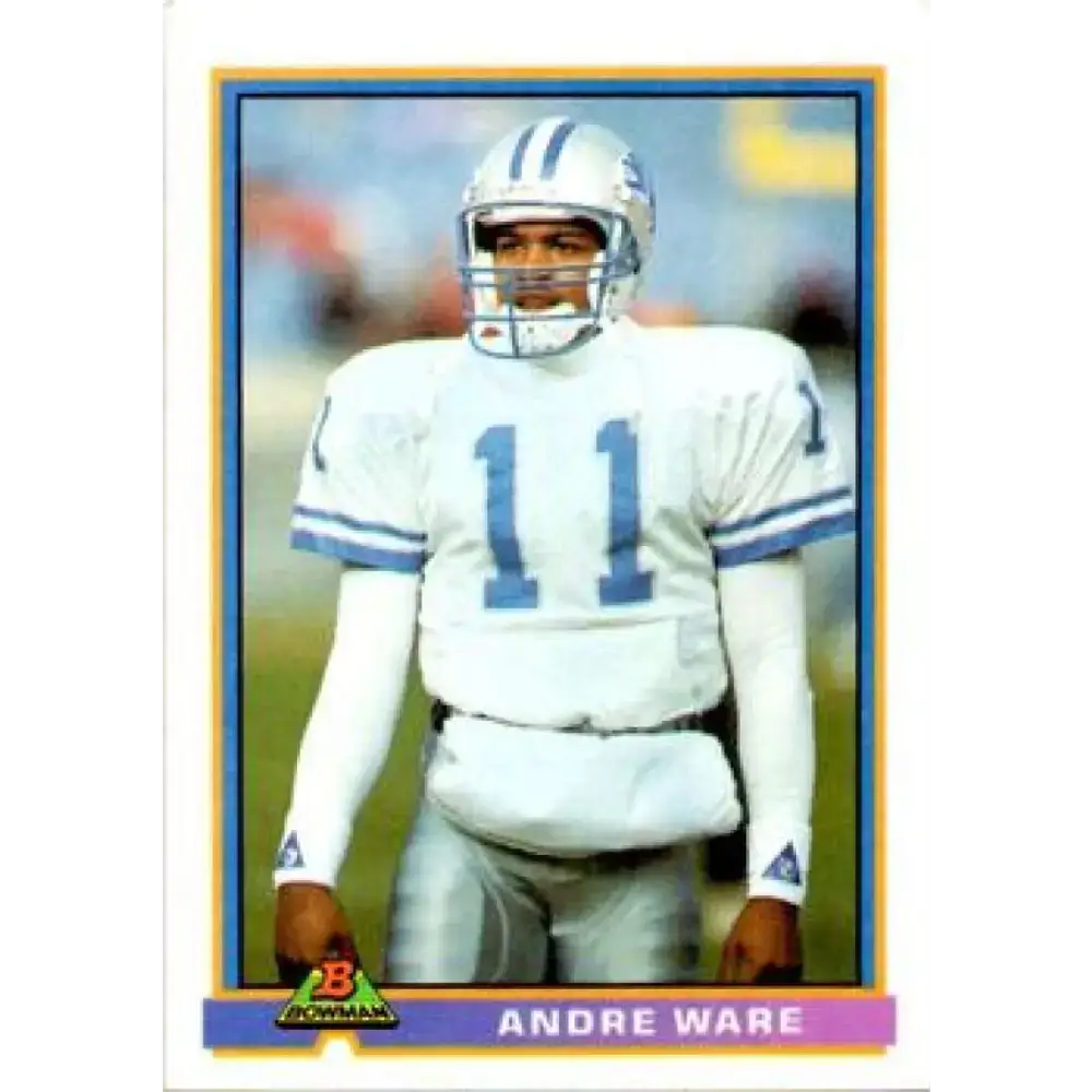 1991 Bowman #154 Andre Ware NM-MT Detroit Lions Football Card - Football Card Single