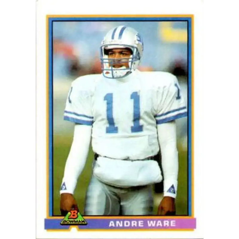 1991 Bowman #154 Andre Ware NM-MT Detroit Lions Football Card - Football Card Single