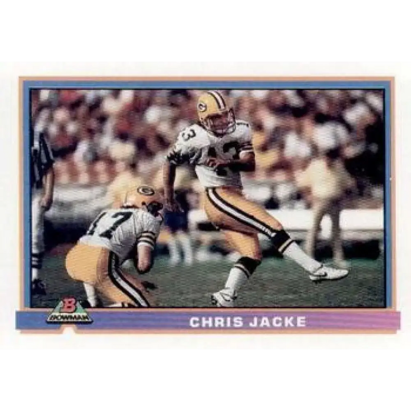 1991 Bowman #159 Chris Jacke NM-MT Green Bay Packers Football Card - Football Card Single