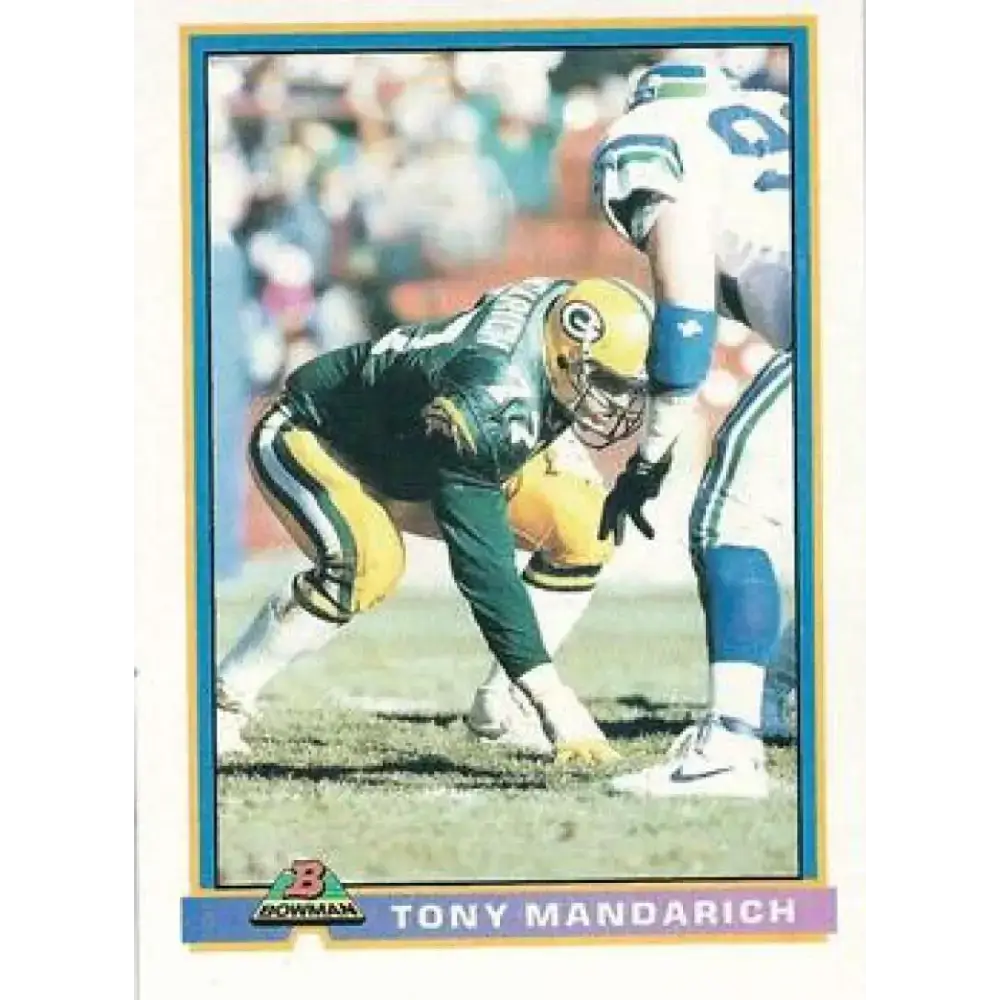 1991 Bowman #160 Tony Mandarich NM-MT Green Bay Packers Football Card - Football Card Single