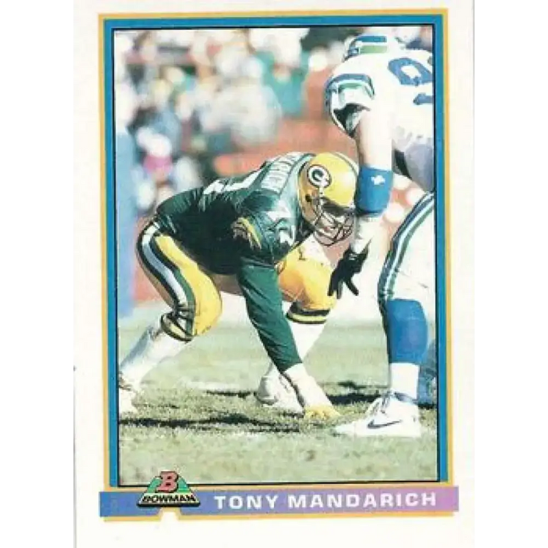 1991 Bowman #160 Tony Mandarich NM-MT Green Bay Packers Football Card - Football Card Single