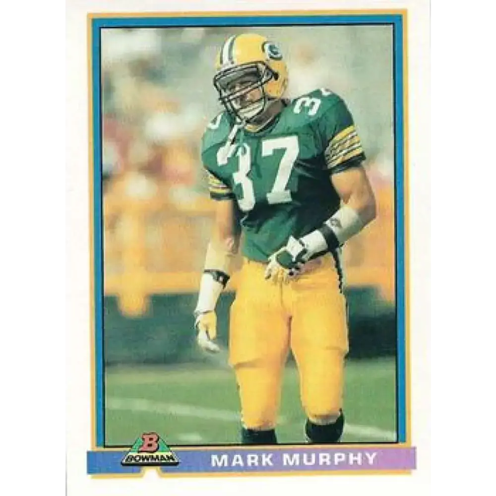 1991 Bowman #167 Mark Murphy NM-MT Green Bay Packers Football Card - Football Card Single