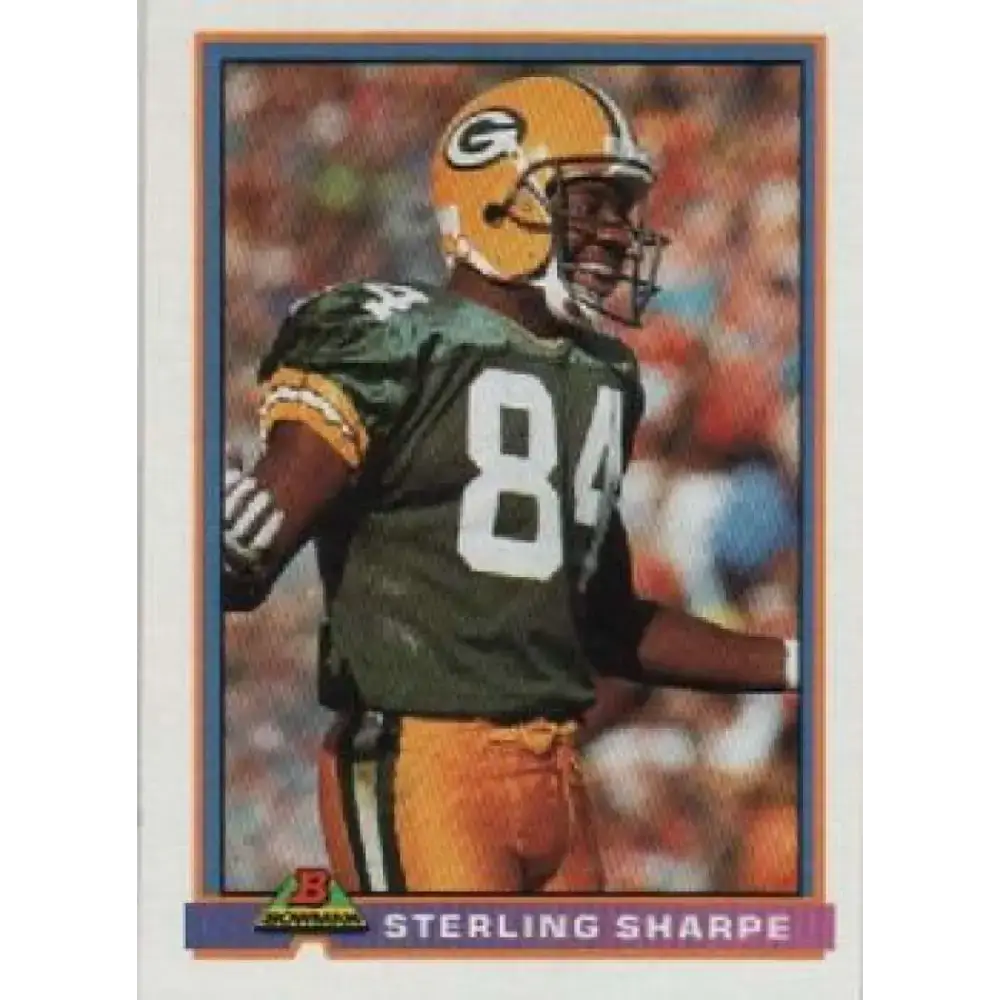 1991 Bowman #172 Sterling Sharpe NM-MT Green Bay Packers Football Card - Football Card Single