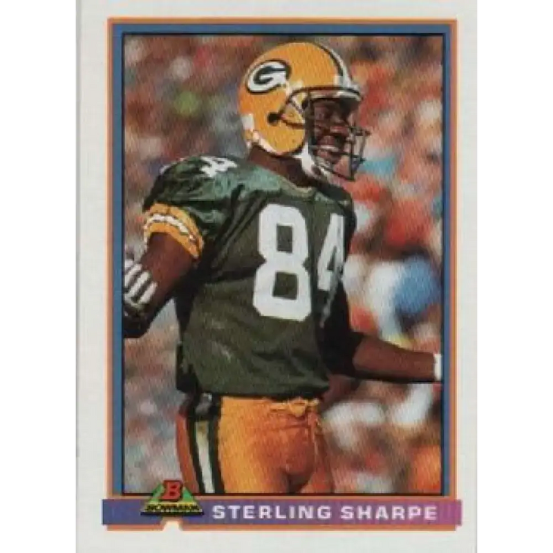 1991 Bowman #172 Sterling Sharpe NM-MT Green Bay Packers Football Card - Football Card Single