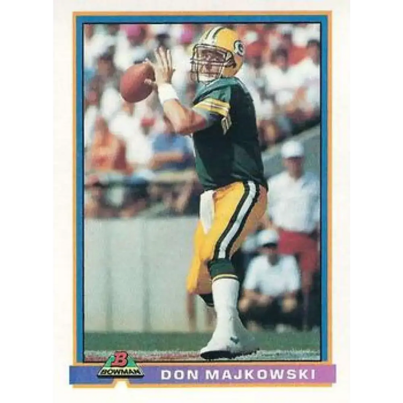 1991 Bowman #176 Don Majkowski NM-MT Green Bay Packers Football Card - Football Card Single