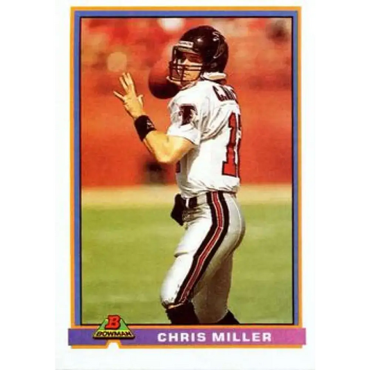 1991 Bowman #18 Chris Miller NM-MT Atlanta Falcons Football Card