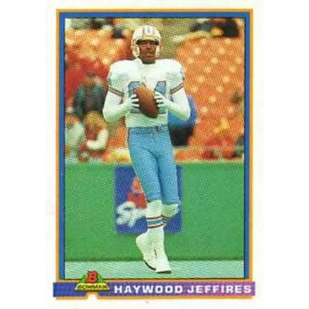 1991 Bowman #189 Haywood Jeffires NM-MT Houston Oilers Football Card - Football Card Single