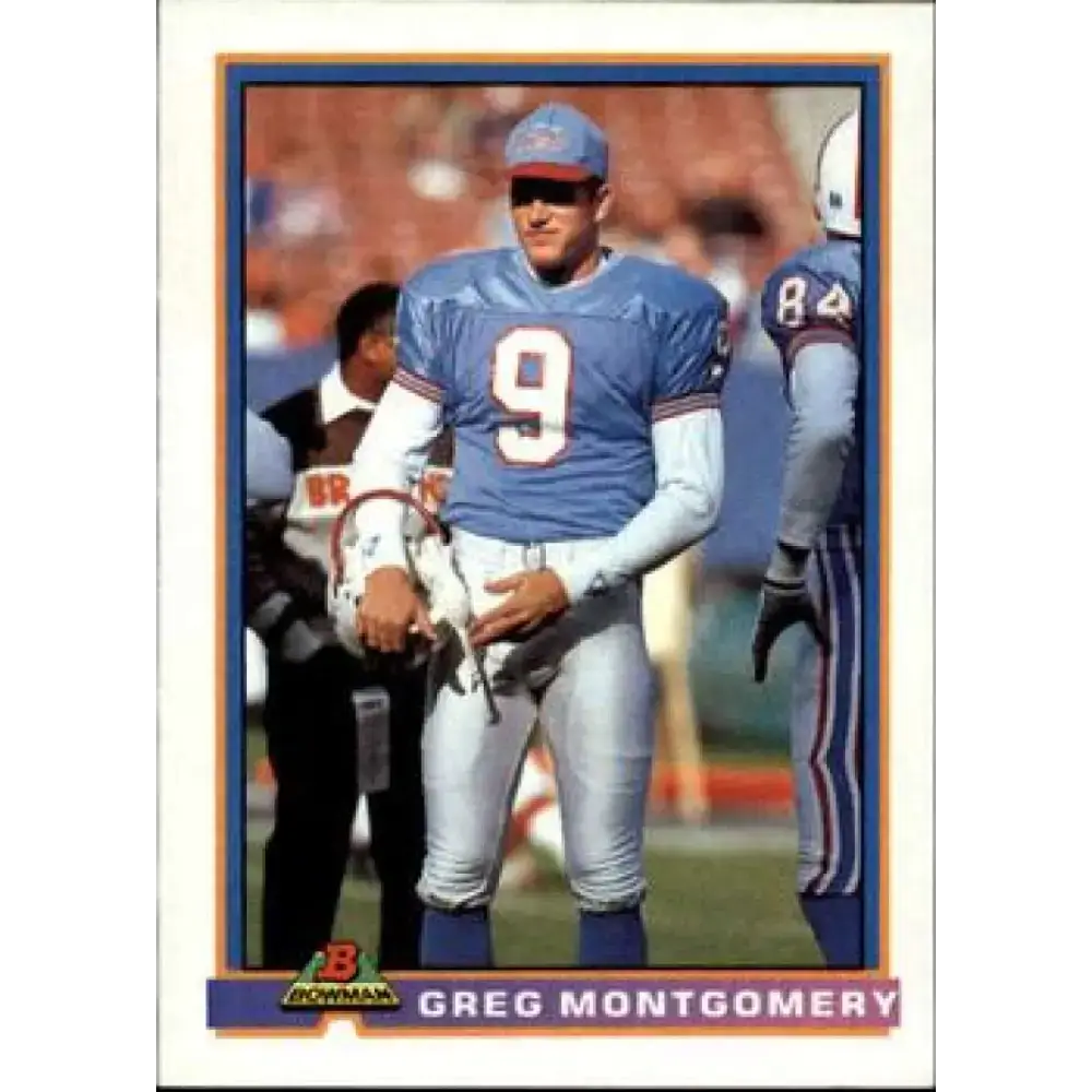 1991 Bowman #192 Greg Montgomery NM-MT Houston Oilers Football Card - Football Card Single