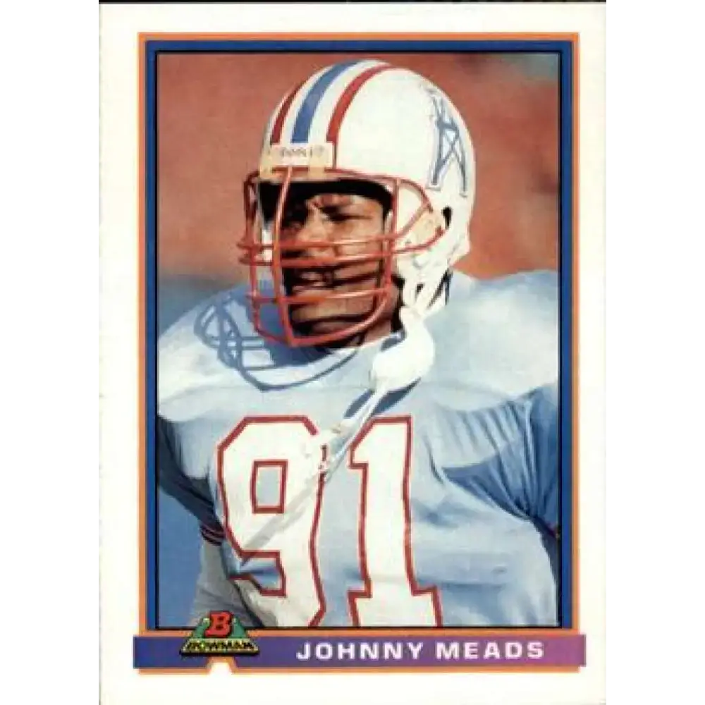 1991 Bowman #194 Johnny Meads NM-MT Houston Oilers Football Card - Football Card Single