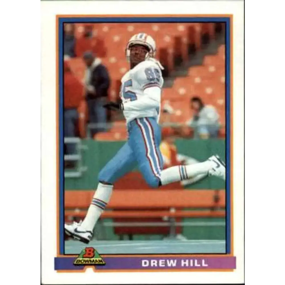 1991 Bowman #195 Drew Hill NM-MT Houston Oilers Football Card