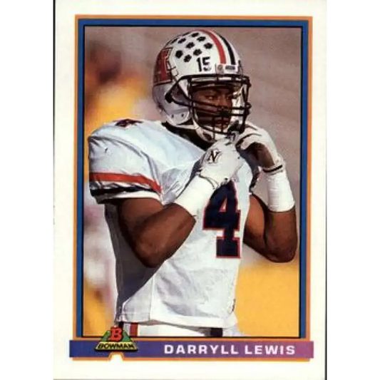 1991 Bowman #197 Darryll Lewis NM-MT RC Rookie Houston Oilers Football Card - Football Card Single