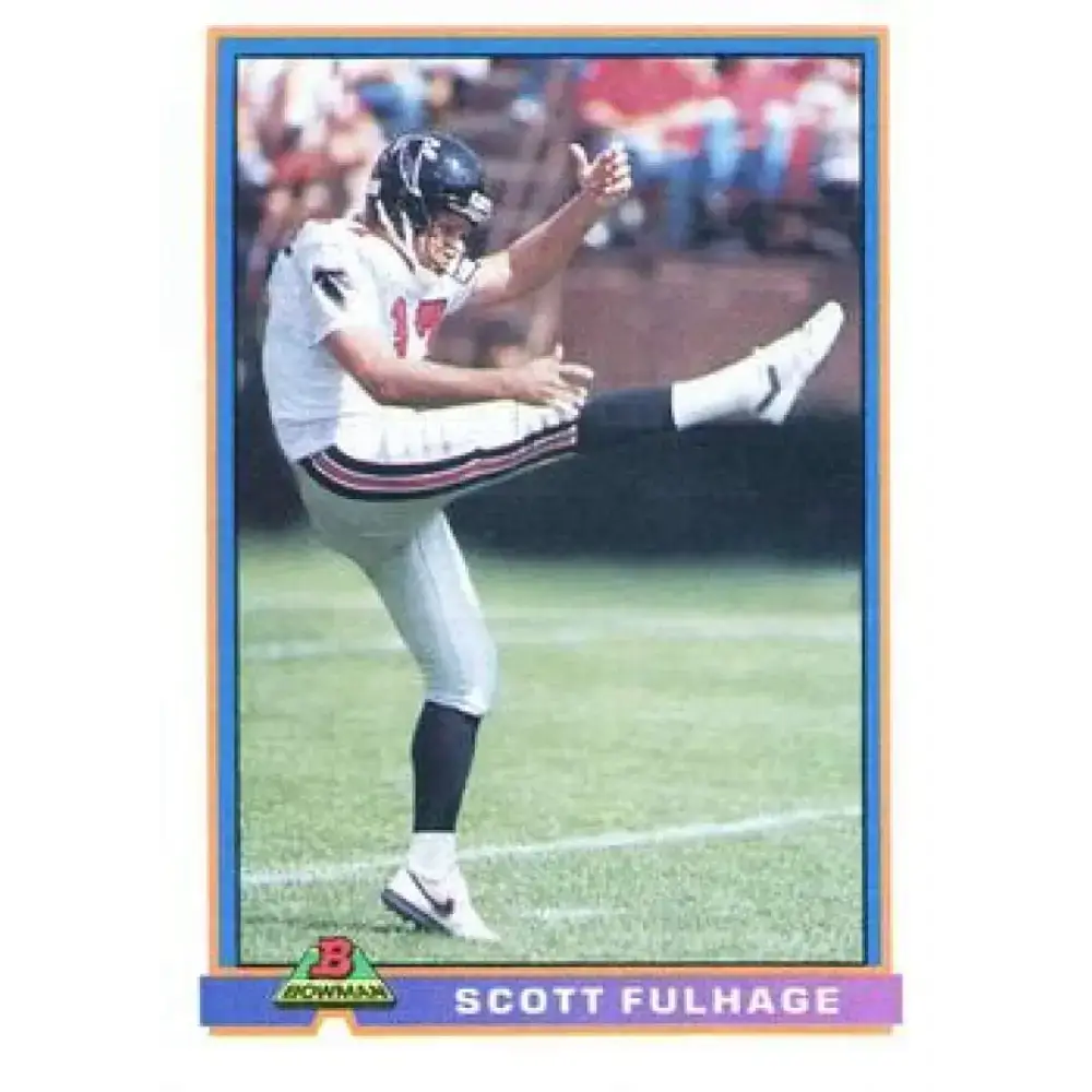 1991 Bowman #20 Scott Fulhage NM-MT Atlanta Falcons Football Card - Football Card Single