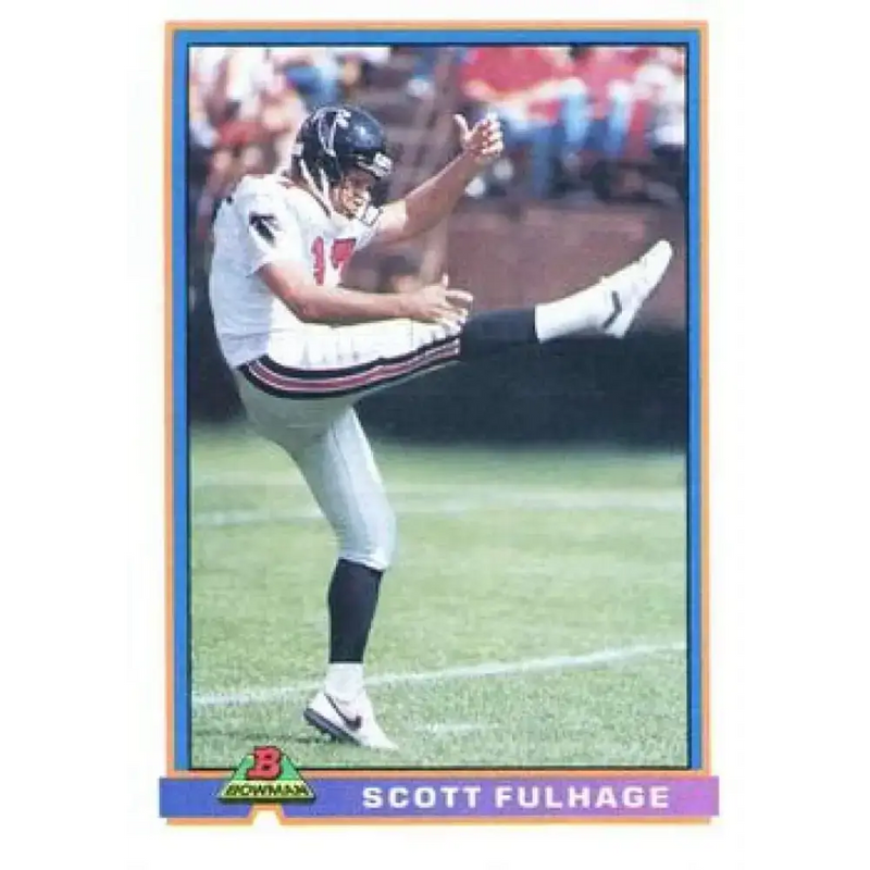 1991 Bowman #20 Scott Fulhage NM-MT Atlanta Falcons Football Card - Football Card Single