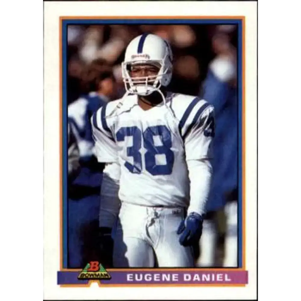 1991 Bowman #201 Eugene Daniel NM-MT Indianapolis Colts Football Card - Football Card Single