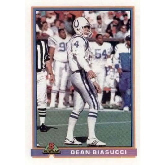 1991 Bowman #202 Dean Biasucci NM-MT Indianapolis Colts Football Card