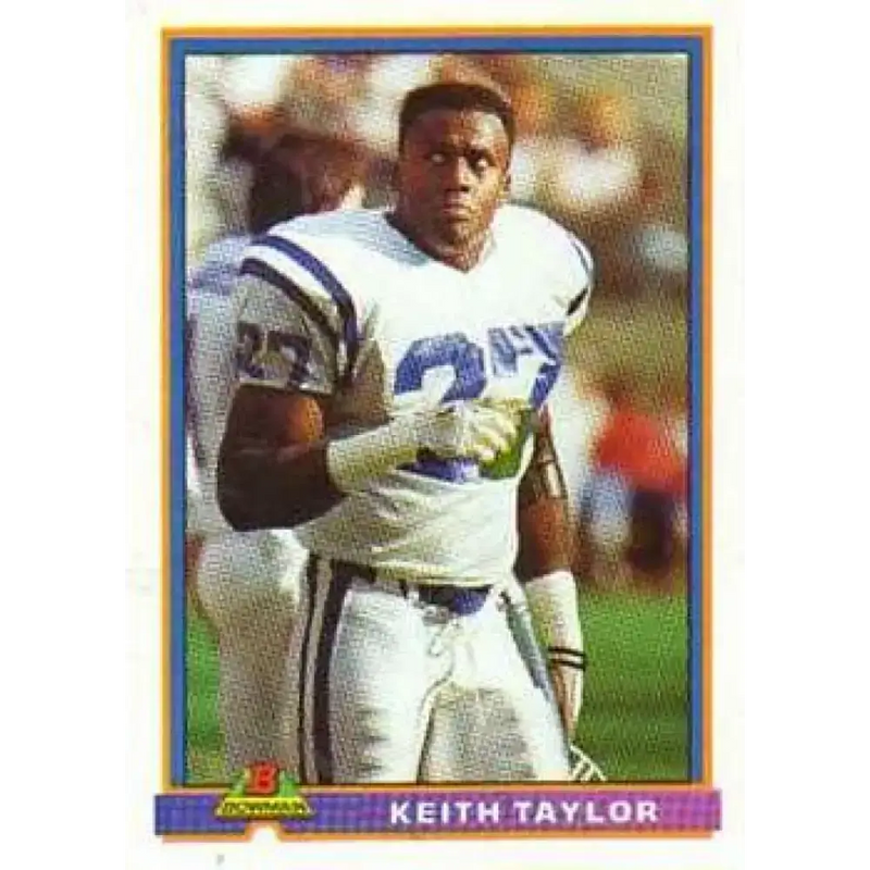 1991 Bowman #204 Keith Taylor NM-MT Indianapolis Colts Football Card - Football Card Single