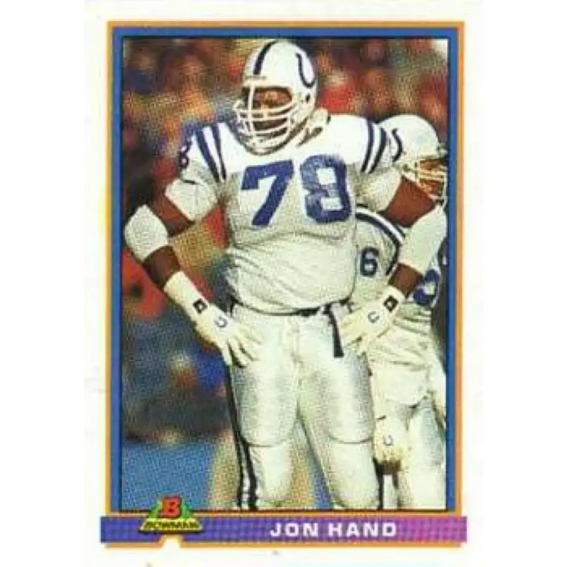 1991 Bowman #205 Jon Hand NM-MT Indianapolis Colts Football Card
