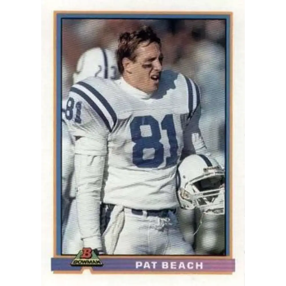 1991 Bowman #206 Pat Beach NM-MT Indianapolis Colts Football Card - Football Card Single