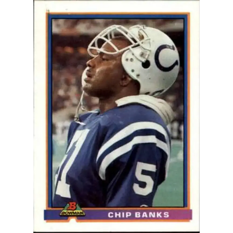 1991 Bowman #209 Chip Banks NM-MT Indianapolis Colts Football Card - Football Card Single