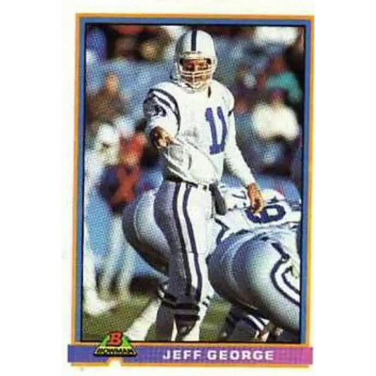1991 Bowman #212 Jeff George NM-MT Indianapolis Colts Football Card