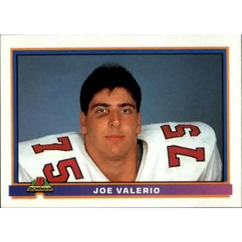 1991 Bowman #215 Joe Valerio NM-MT RC Rookie Kansas City Chiefs Football Card - Football Card Single