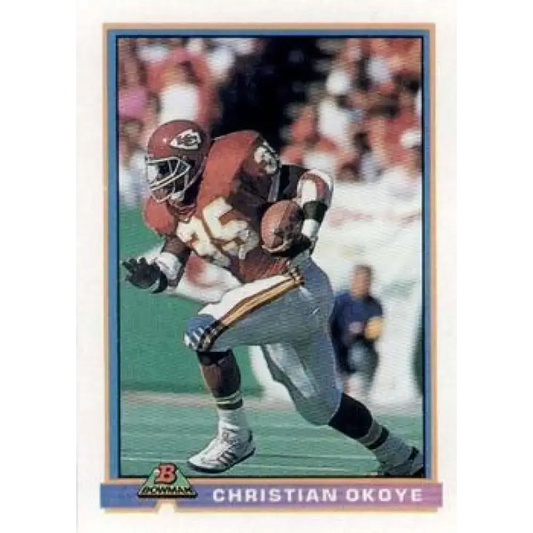 1991 Bowman #217 Christian Okoye NM-MT Kansas City Chiefs Football Card
