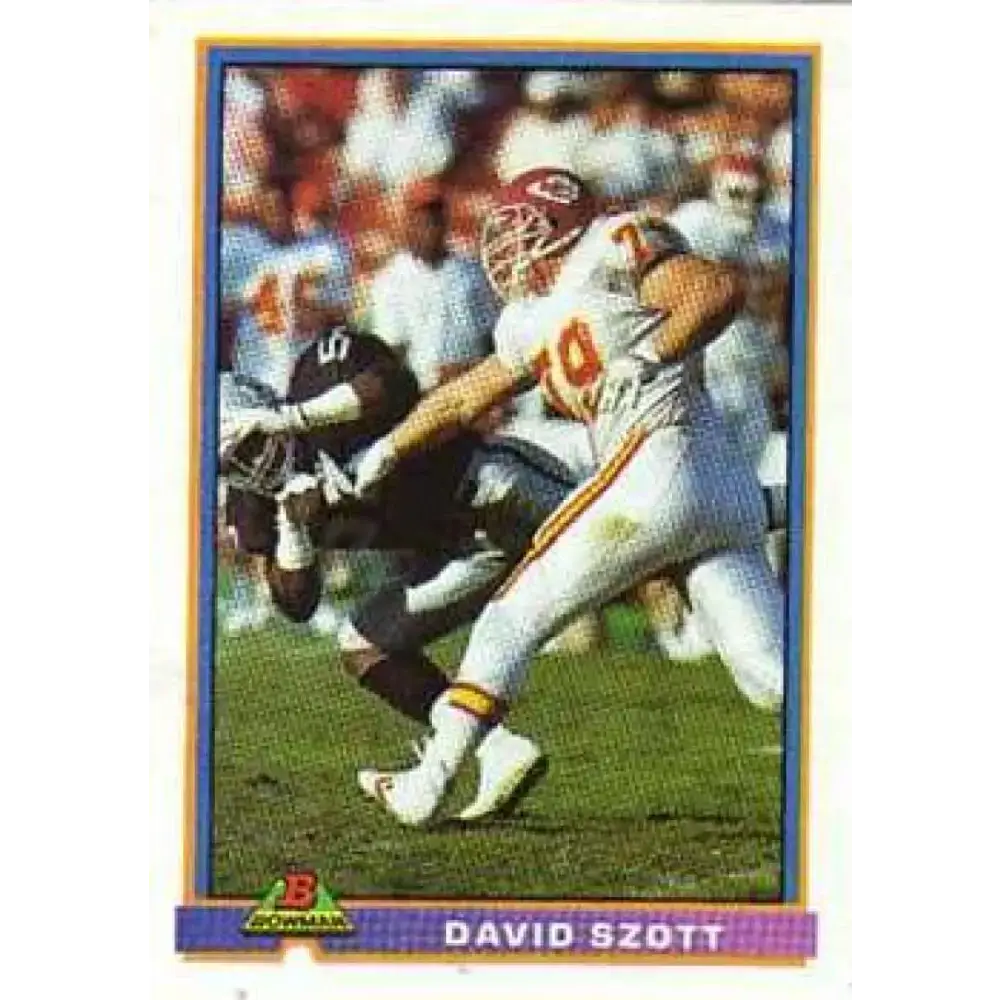 1991 Bowman #220 David Szott NM-MT Kansas City Chiefs Football Card