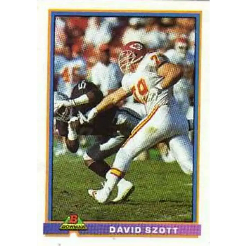 1991 Bowman #220 David Szott NM-MT Kansas City Chiefs Football Card