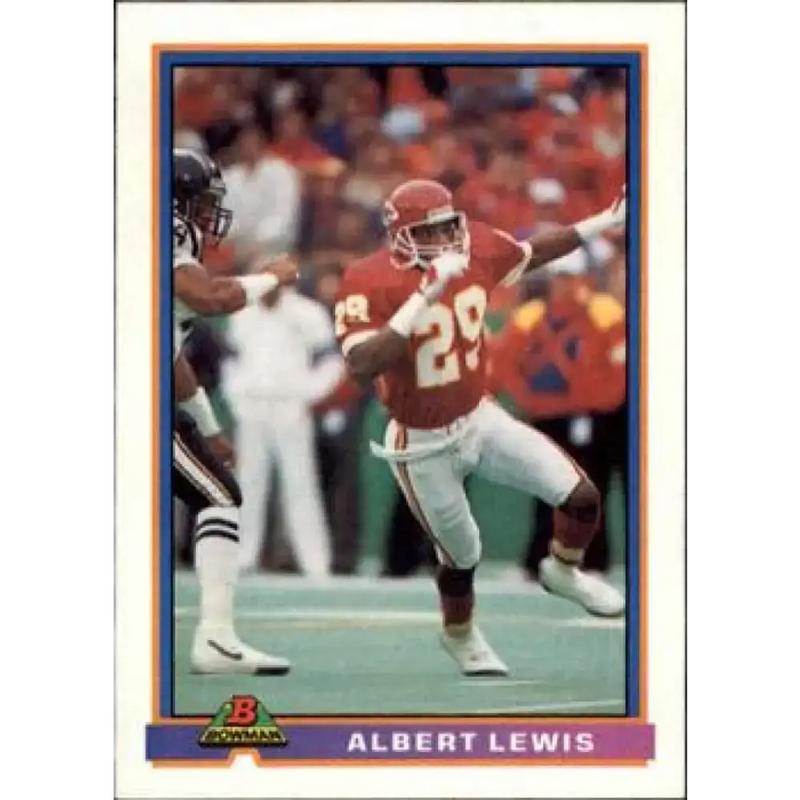 1991 Bowman #223 Albert Lewis NM-MT Kansas City Chiefs Football Card - Football Card Single