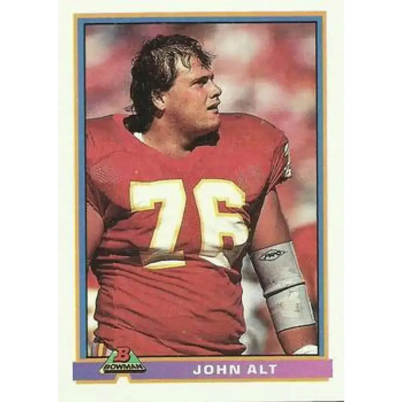 1991 Bowman #227 John Alt NM-MT Kansas City Chiefs Football Card - Football Card Single
