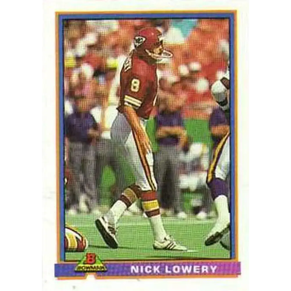 1991 Bowman #230 Nick Lowery NM-MT Kansas City Chiefs Football Card - Football Card Single