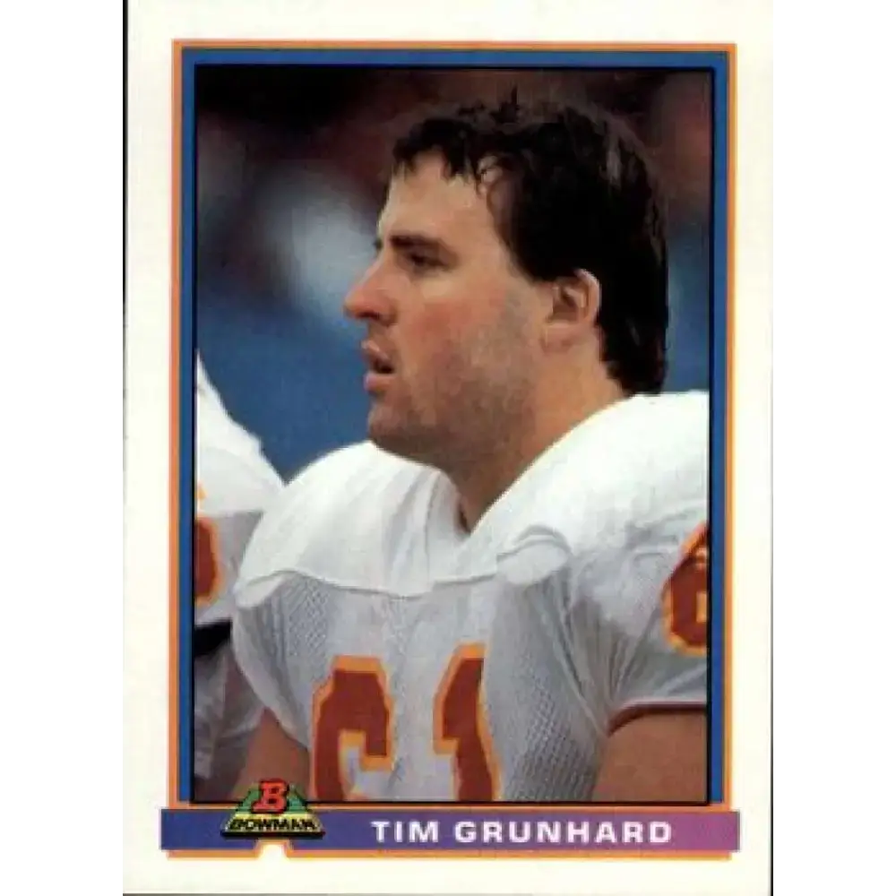 1991 Bowman #231 Tim Grunhard NM-MT Kansas City Chiefs Football Card